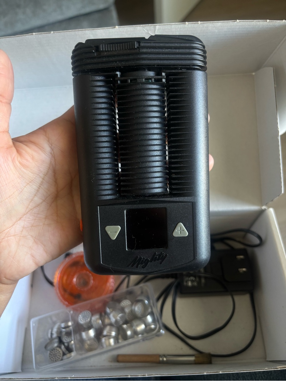 Mighty Portable for Herbal Vapor + Charger and Accessories